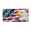 in God We Trust Eagle American Flag Novelty Car Tag