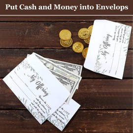 500 Count Tithes and Offering Envelopes for Church Offering Donation Envelopes Tithing Envelope My Offering Bill Size Envelope Checks and Cash Envelopes for Tithes and Offerings (Classic)