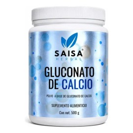 Gluconato De Calcio 500 g | Suplemento Alimenticio | Cocina Molecular | 100% puro | Saisa Herbal