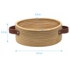 ABenkle Small Woven Basket with Handles, Mini Rope Storage Basket,