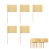 50 PCS Blank Toothpick Flags, Kraft Paper Food Labels (3.5