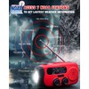 Emgykit 086S Hand Crank Emergency Radio - 2000mAh/7400mWh AM/FM/NOAA Solar