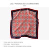 LumiSyne Women's Silk Scarf, Square Scarf, Solid, Retro Chain, Print,