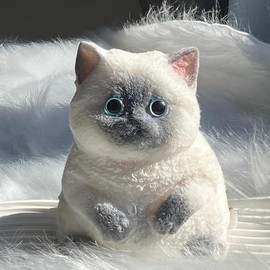 „Äê6‚Äù Large„ÄëMOBECK 3DTaba Squishy Cat,Cat Taba Squishy,Squishy ToysÔºåTaba Cat Squishy Squeeze Toys,Adorable Squishy Cat, Large Taba Soft Giant Squishy Finger Stress Relief Toys (Orange cat):_(6 Inch) Siamese Cat