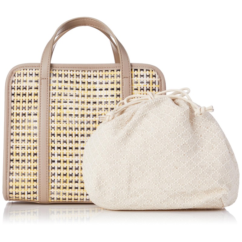 Cooco Shoulder Bag, Faux Leather Mesh Square 2-Way Mini Bag,