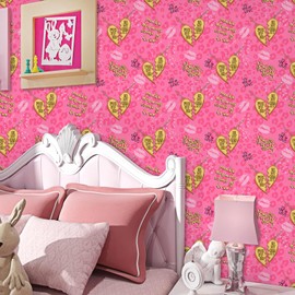 Pink Wallpaper Peel and Stick Modern Self-Adhesive Removable Contact Paper for Girls Women Bedroom Inspirational Leopard Print Art Mural Affirmation Sticker Vinyl Film for Living Room Bathroom Cabinet