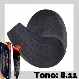Color Tech Tinte 8.11 Rubio Claro Cenizo Intenso Tubo 90g