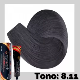 Color Tech Tinte 8.11 Rubio Claro Cenizo Intenso Tubo 90g