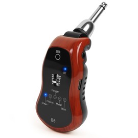 OW Portable Headphone Amp Synthesizer Pocket Plug Amplifier Rechargeable for Electric Guitar with Bluetooth Receiver Support 5 Effects: Clean/Chorus/Flanger/Metal/Wah