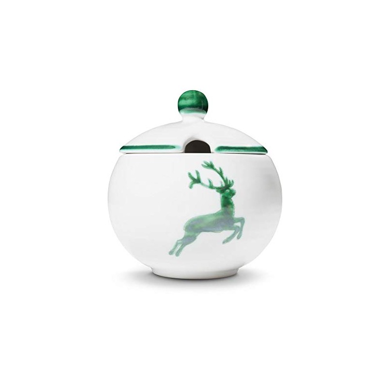 GMUNDNER KERAMIK Sugar Bowl with Cut-Out Diameter 10 cm Green