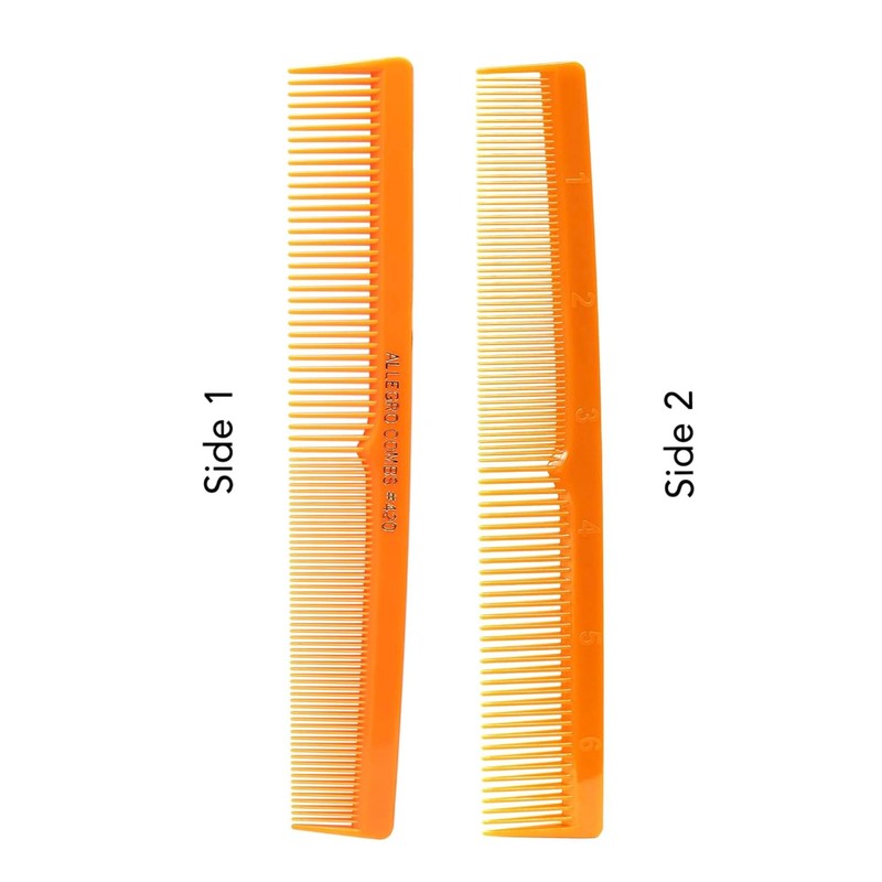 Allegro Peines 420 para estilistas y barberos, 6 unidades (Naranja