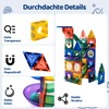LARCIVELLE BMGENB01D Magnetic Building Blocks with Marble Runs, 60 Pieces,