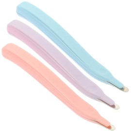 TEHAUX Juego De 3 Quitagrapas MagnéTicos, Herramienta PortáTil Para Quitar Grapas, DiseñO Curvo, Color Surtidos