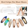 EACOZY Heel Grips, Clear Shoe Heel Inserts, Heel Cushion Pads