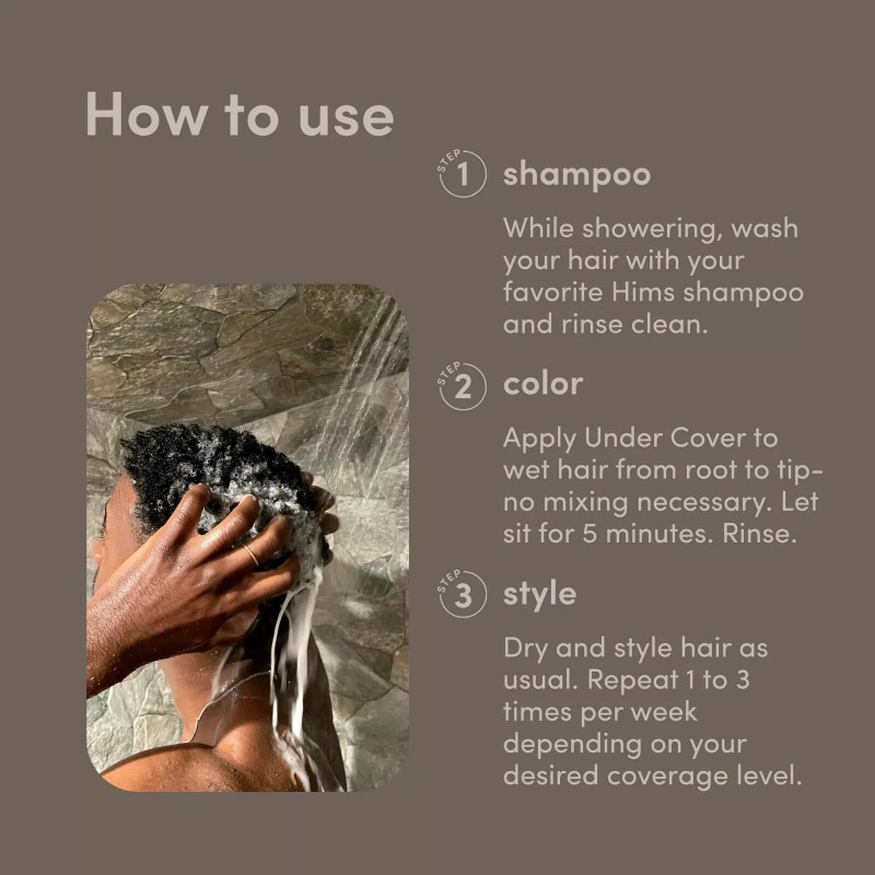 Hims Under Cover Hair Color & Conditioner for Men Semi