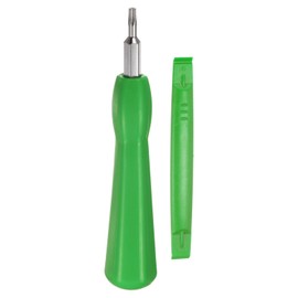 HARFINGTON Ring Doorbell Screwdriver T6 T15 Torx Double-Ended Magnetic Screwdrivers Bit with Opening Pry Tool for Ring Video Doorbell Replacement Password Reset, Green