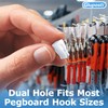Gluposti Peg Hook Stoppers for 1/4 Pegboard Hooks & Slatwall