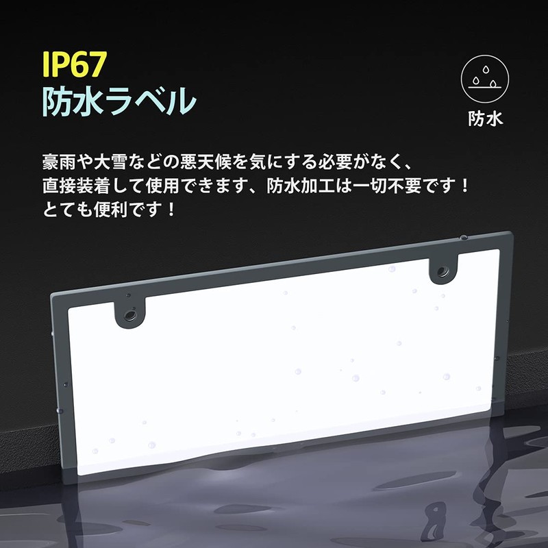 POOPEE LED Lightning-Type License Plate LED, Lightning-Type, License Plate, IP67
