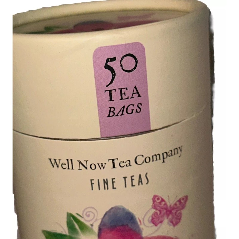 WELL NOW TEA Co 🫖 CAFFEINATED RASPBERRY HIBISCUS GREEN TEA