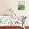 Spring Floral Butterfly Spandex Tablecloth for Rectangular Tables, Fitted Tablecloth