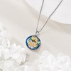 VONALA Bee / Cat Necklace 925 Sterling Silver Crystal Pendant