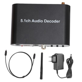 5.1 Channel Digital Sound Decoder HD Multimedia Interface ARC Bluetooth 5.0 Optical SPDIF Coaxial USB to 5.1CH Decoding Output 100‑240V EU Plug