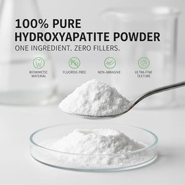 Hydroxyapatite Powder – 100% Pure Hydroxyapatite Powder for Enamel Care – Fluoride-Free, Non-Toxic DIY Toothpaste Ingredient – Natural Oral Health Alt