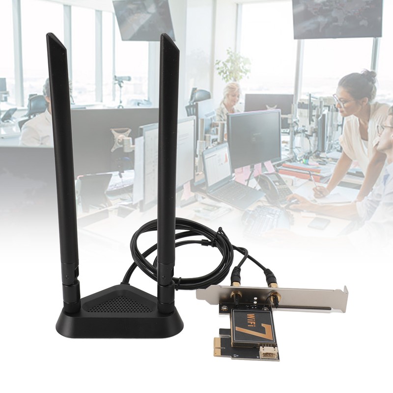 BE200NGW PCI Ex1 WiFi Card with 8DB Antenna 8774Mbps WIFI7