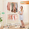 SLEEPING LAMB Double Rod Heavy Duty Clothes Racks for Hanging