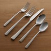 Oneida Doublet 20 Piece Everyday Flatware Set, 3.05 LB, Metallic