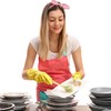 6 Pack Long Handled Dish Brush,Dishwashing Brush with Suction Cup,Multi