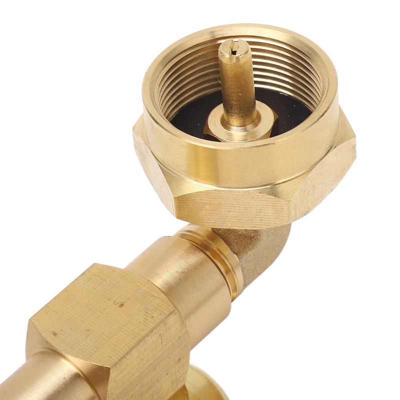 Propane Refill Adapter with Pressure Gauge and On Off Control