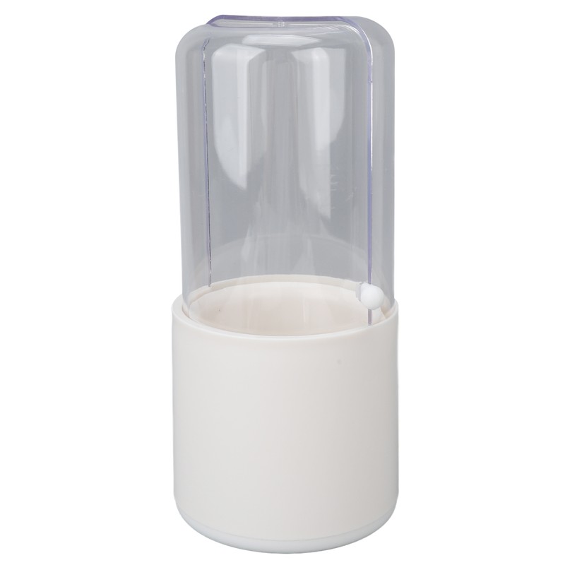 Makeup Brush Holder White with Pearl Filling Rotating 180 Degree