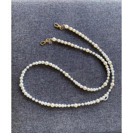 Universal Pearl Lanyard Cellphone Strap With Glass Holder Custom Handmade Crossbody