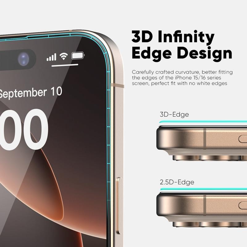 FLOLAB ONETIME PRO NanoArmour 3D Screen Protector with ClearVue Anti