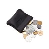 Travelambo Leather Squeeze Coin Purse Pouch Change Holder For Men