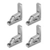 Laroal 4 Pieces Loft Hatch Hinge Cabinet Foldable Hinge Flat