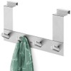 Zack Exit 20672 Door Hook Rail 4 Hooks Stainless Steel