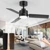 Breezary Ceiling Fans with Lights, 36 Inch Low Profile Ceiling