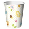 Creative Converting PC377128 Happi Tree Owls Paper Cups I Disposable