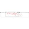 Metzger 10.4158 Cable, parking brake