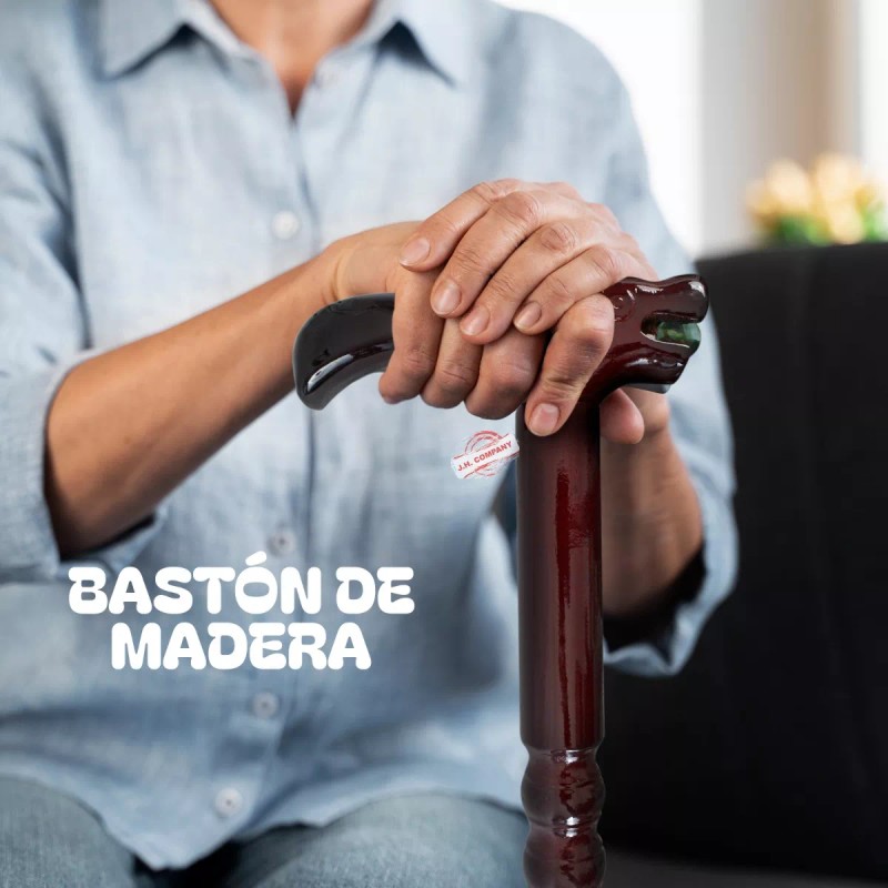 J.H. Company Baston De Madera Cabeza Dragon Tradicional Chino Ba-559