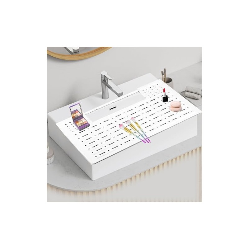 Funda De Silicona Para Lavabo, Alfombrilla Plegable Para Limpiar Brochas