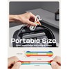 Maveek Magnetic Cable Ties Cord Organizer, 10 Pack Rainbow Silicone