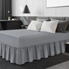 Linen Home Extra Deep Frilled Fitted Valance Sheet Double Bed