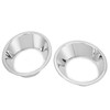 2pcs Car Front Fog Light Lamp Cover Trim Ring ABS