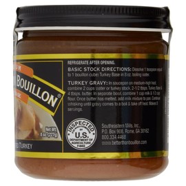 Better Than Bouillon Premium Turkey Base, Made with Roasted Turkey, 38 Servings Per Jar (8 Ounce (Pack of 1))