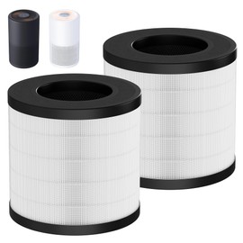 PU-P05/AC201B Replacement Filter Compatible with FULMINARE PU-P05 and Purivortex AC201B Air Purifiers, H13 True HEPA Air Filter for Home Pets Dander Dust Smoke Pollen 2pack