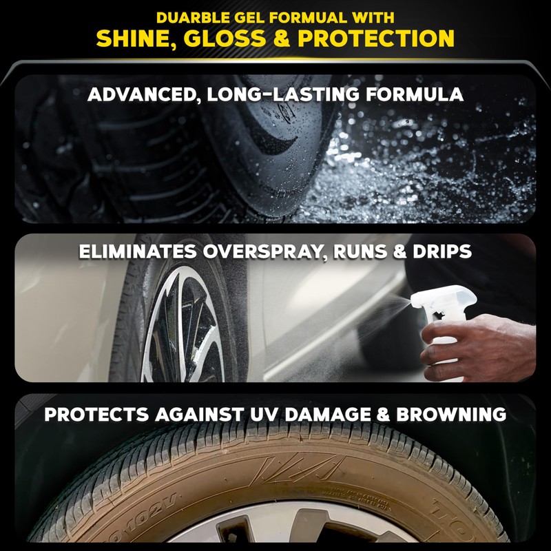 Meguiar's G7516 Endurance Tire Gel, Premium Tire Gel for a