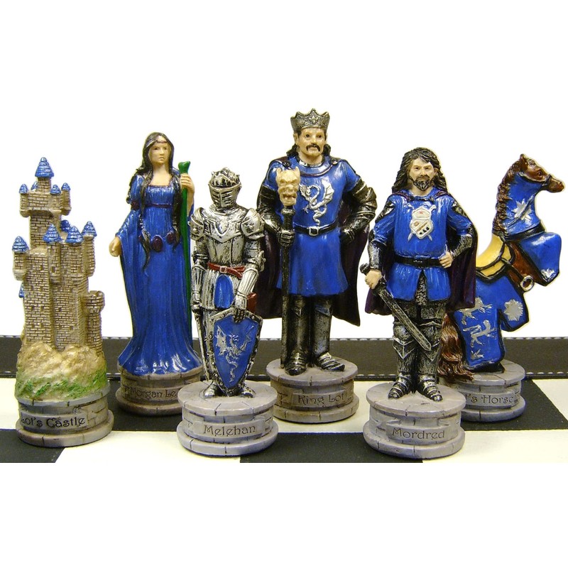 HPL Medieval Times King Arthur Chess Set with 18 inch